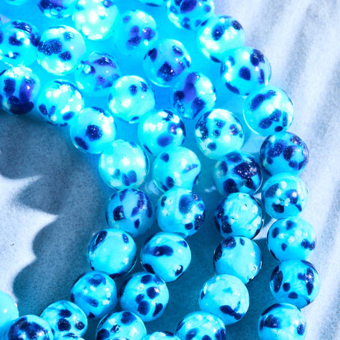 Blaue Gischt | 925er Sterlingsilber | Firefly-Glasummantelung